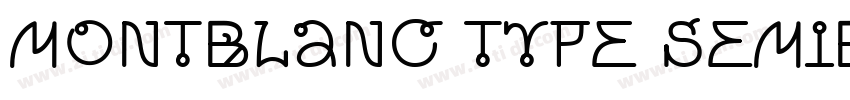montblanc type semib字体转换